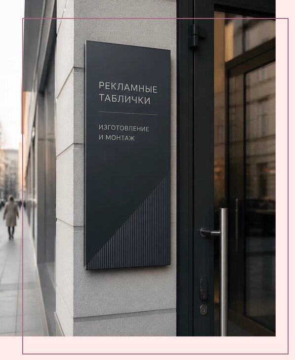 Рекламные таблички в Муравленке по цене от 4818 р. | Аванза-Мрв