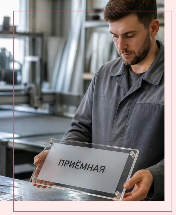 Таблички из оргстекла на заказ в Муравленке от 4175 р. | Аванза-Мрв
