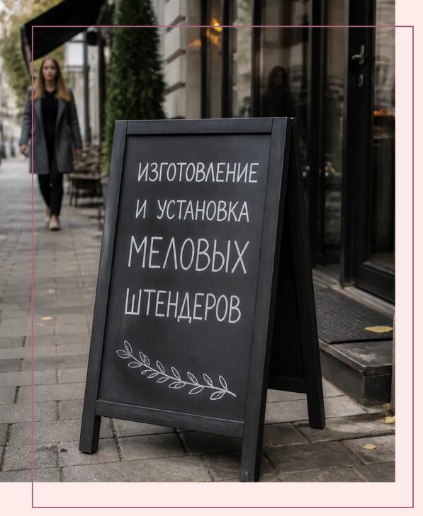 Меловые штендеры в Муравленке по цене от 6959 р. | Аванза-Мрв